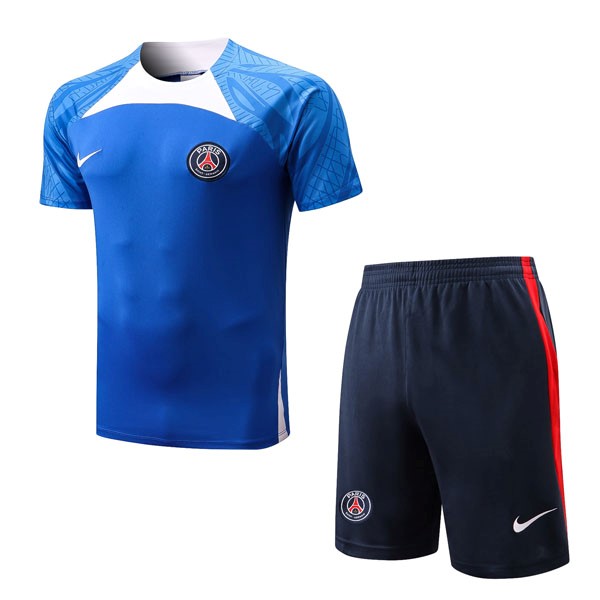 Camiseta Entrenamiento PSG Conjunto Completo 2022 2023 Azul 2